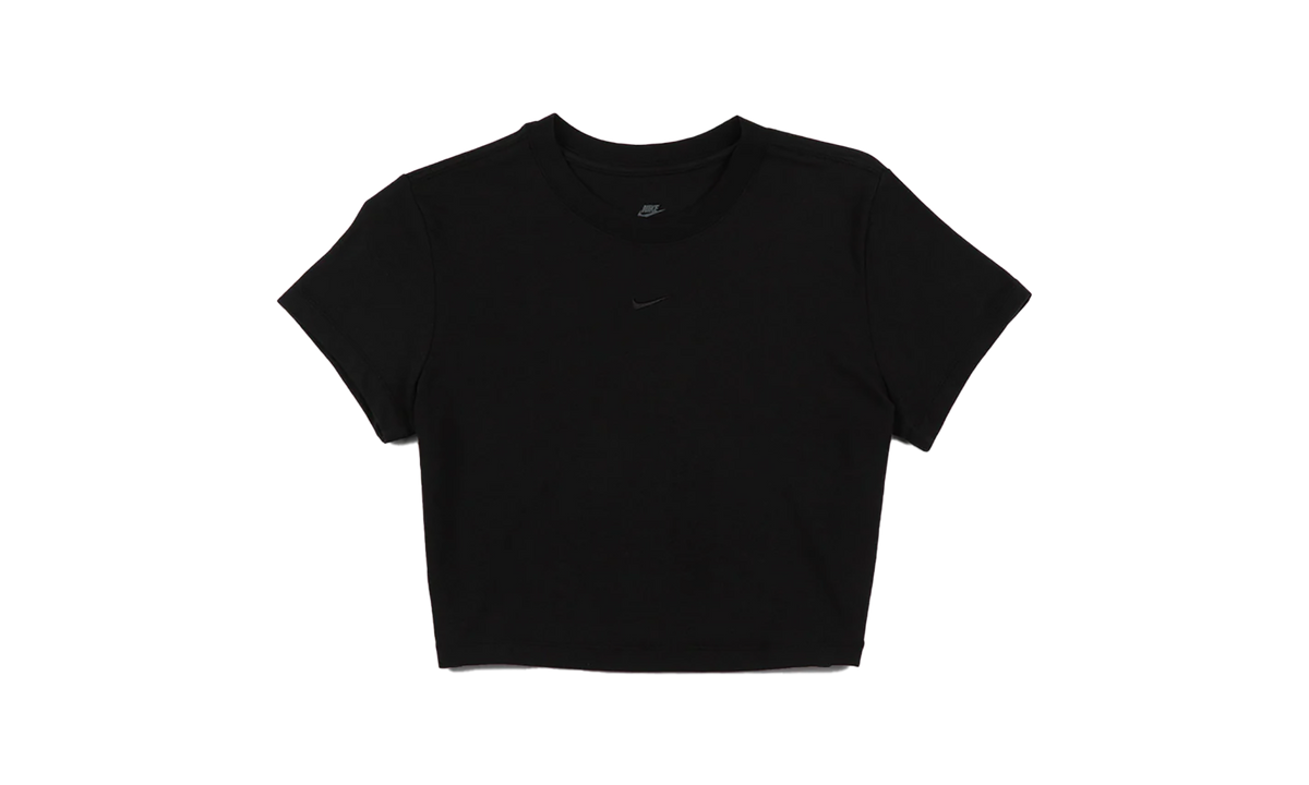 NSW Chill Knit Cropped Tee WMNS "Black" HF9538 010