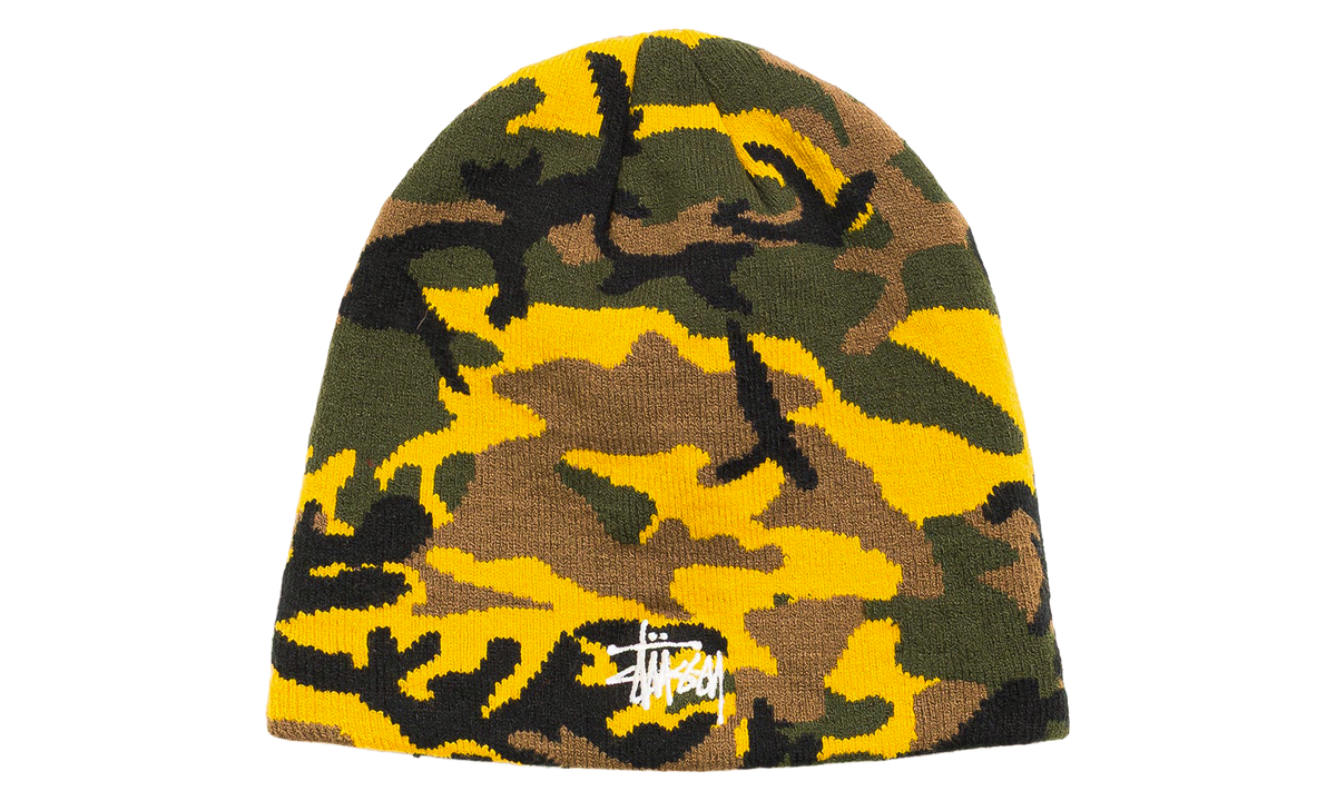 BASIC CAMO KNIT SKULLCAP "Yellow Camo" STUS627
