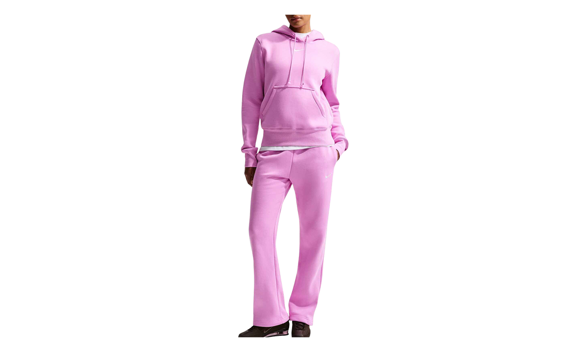 Sportswear Phoenix Fleece Mid-Rise Open-Hem Pants WMNS "Light Magenta / Sail" HQ7723 503