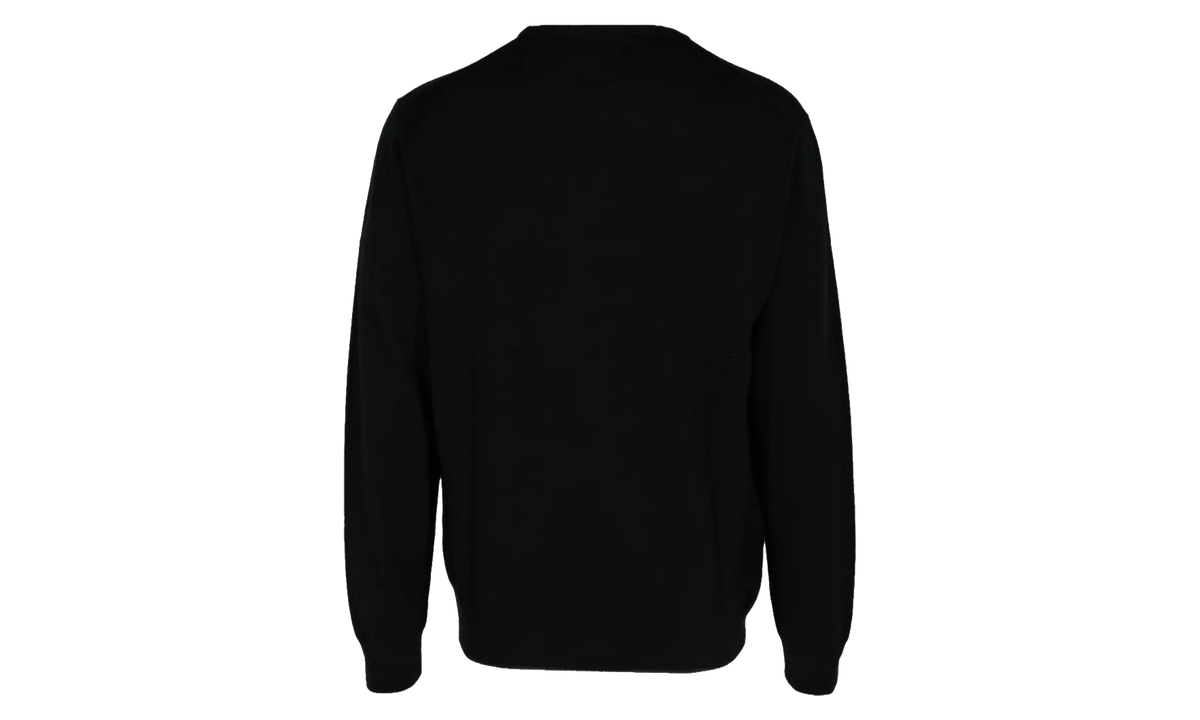 Dog-Intarsia Cashmere Sweater "Black Combo" 710B28774001