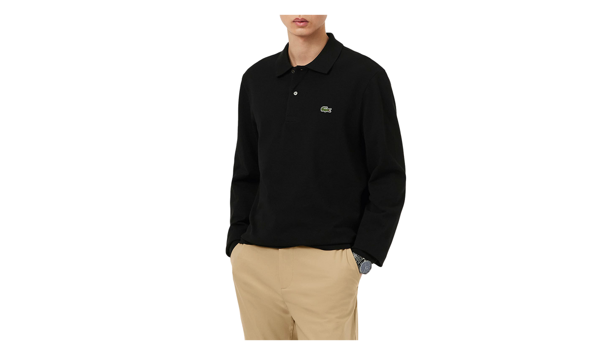 Classic Fit Long Sleeve L.12.12 Polo "Black" L1312 51 031