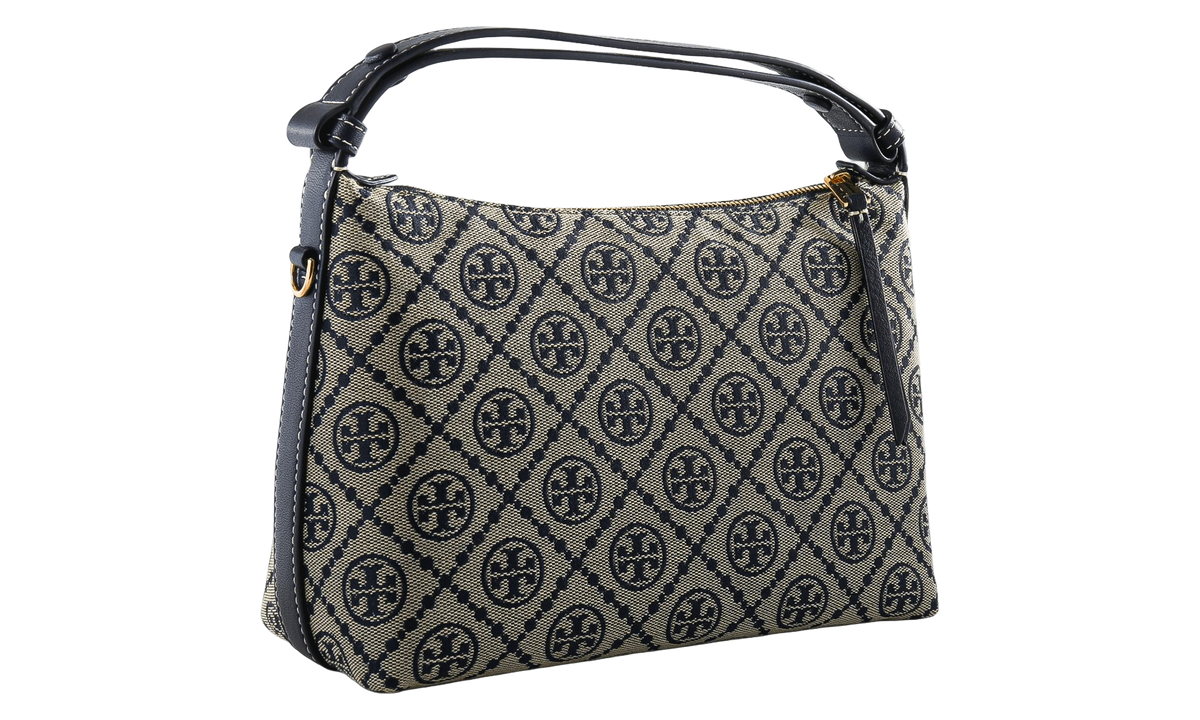 T Monogram Shoulder Bag "Tory Navy" 185925 405