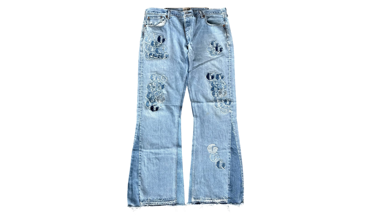 Repaired G-Patch La Flare Jeans "Indigo" GD440