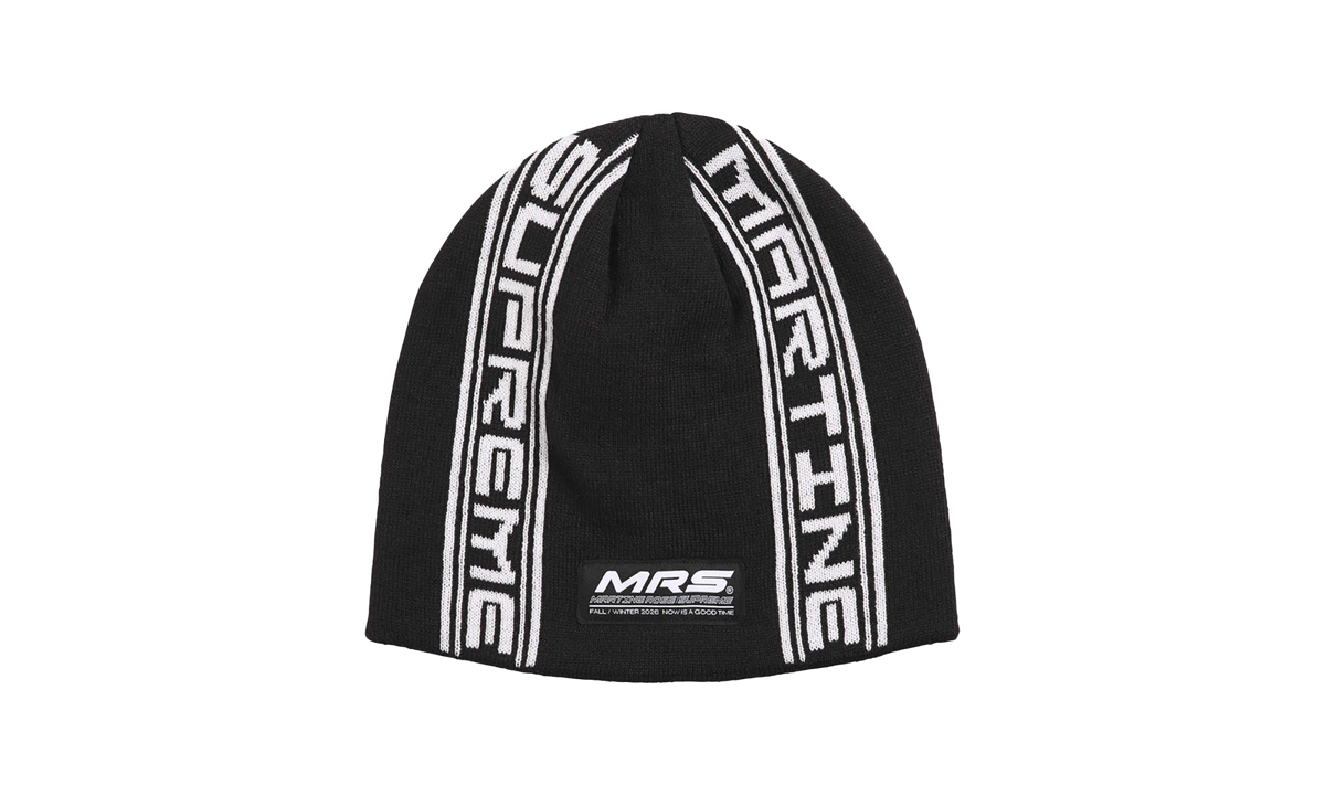 Martine Rose Jacquard Beanie "FW26 - Black" SU29015