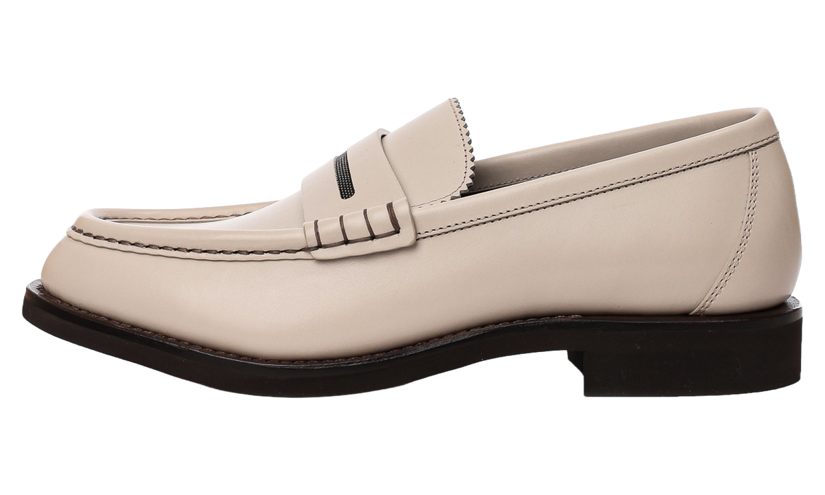 Leather Penny Loafers WMNS "Quarzo" BRUN3025