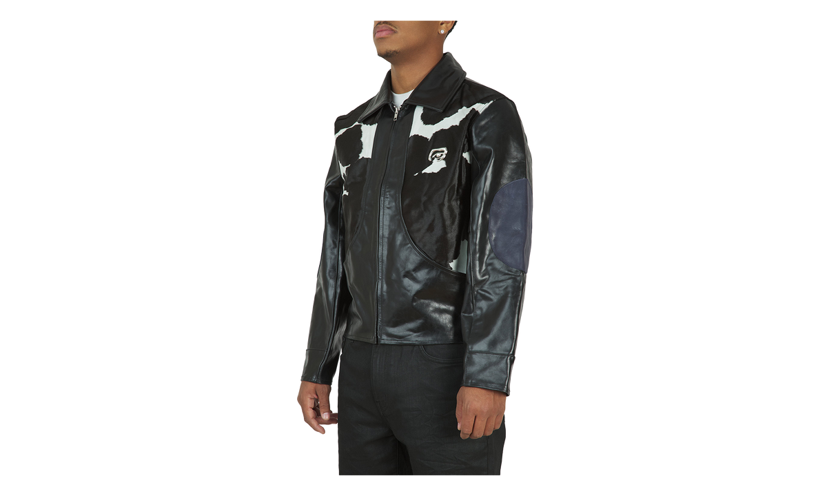 Cowhair Leather Jacket "Black" KS020