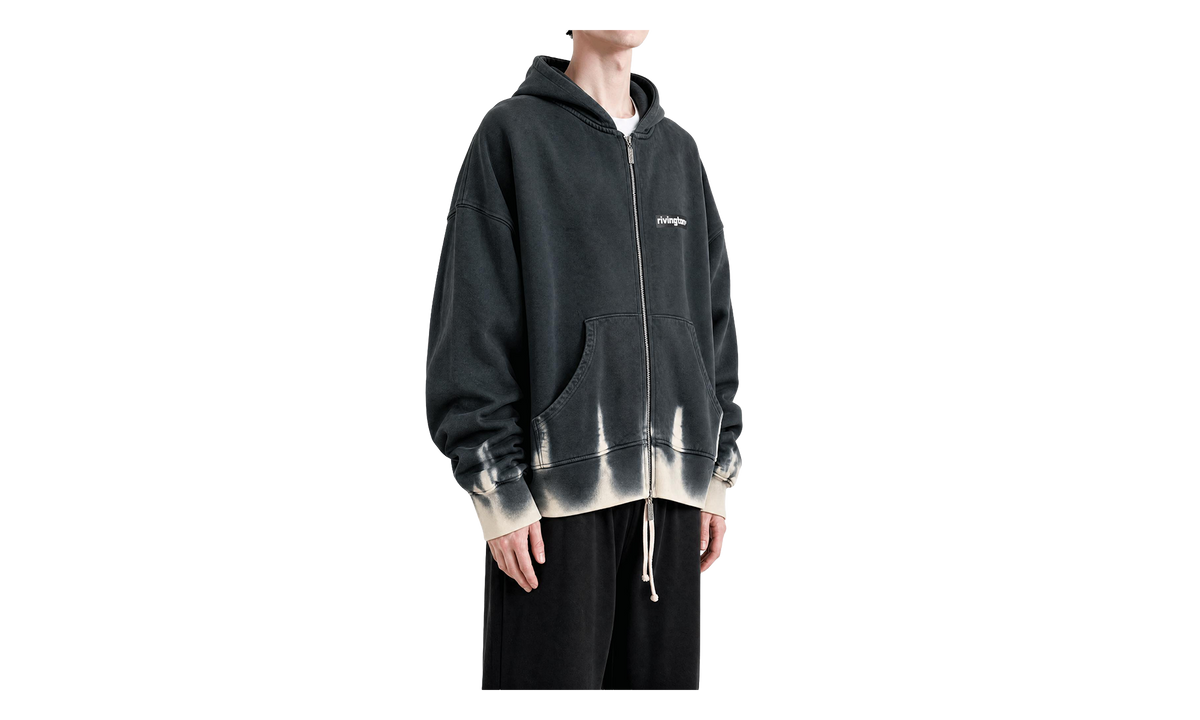 Dark Country CVA Zip Hoodie "Washed Black" DRKC ZH00
