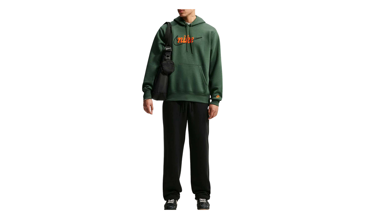 Sportswear Club Fleece Hoodie "Fir / Fir / Safety Orange" IF0685 323