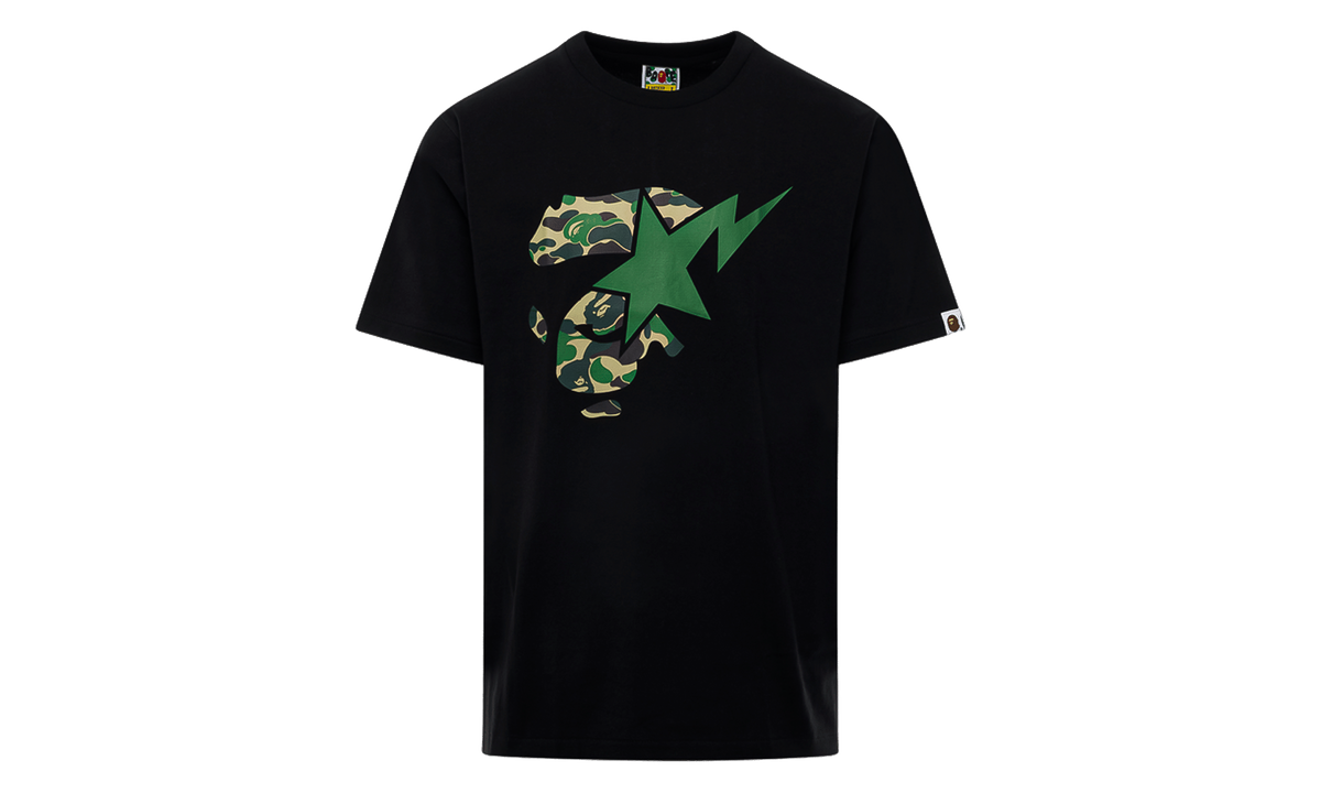 ABC Camo Ape Face Sta Tee "Black" BAPE138