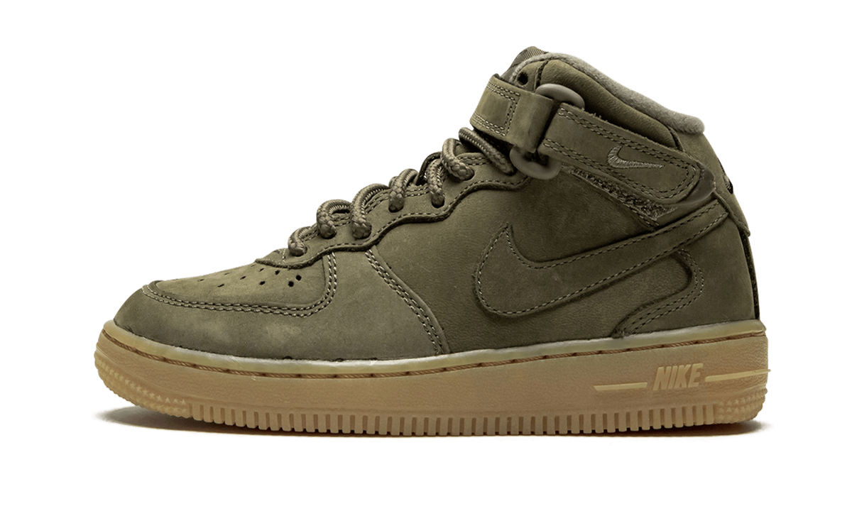 Force 1 Mid WB (PS) "Medium Olive Gum" AH0756 202