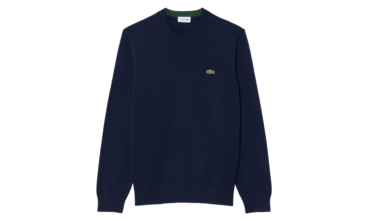 Crew Neck Cotton Sweater "Navy Blue" AH1985 51 166
