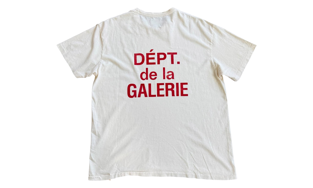 French Logo T-Shirt "Cream & Red" GD450