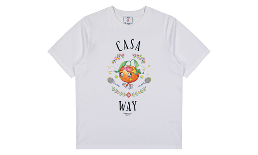Casa Way Orange Mascot T-Shirt "White" M AW25 JTS 001 02