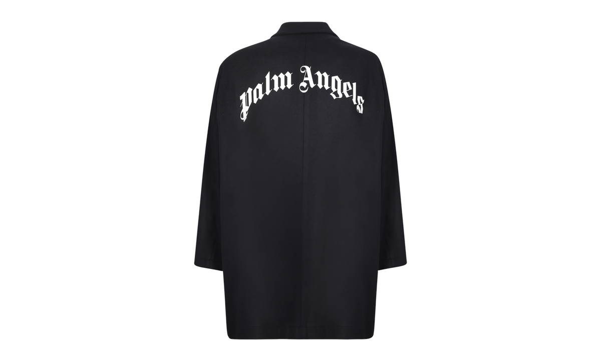 Curved Logo Mens Coat "Black" PMEA187C99FAB0011001