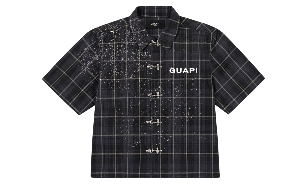 Shadow Plaid Shirt "Black" GUA06