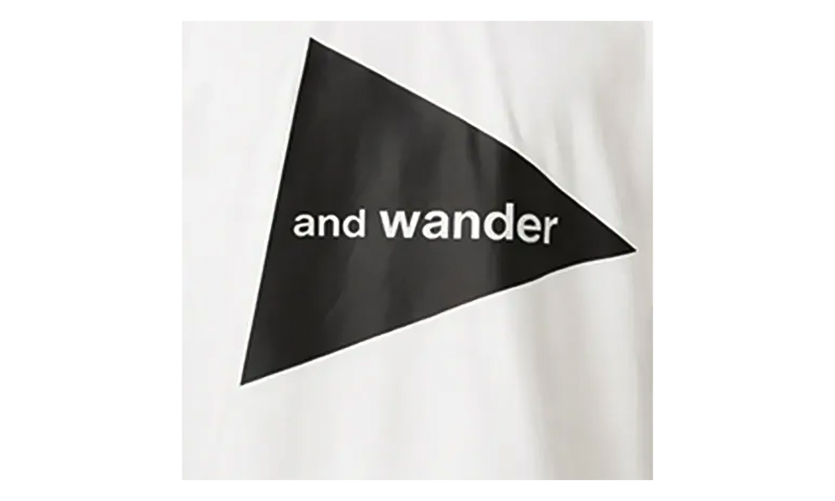 and wander Unisex Big Logo Tee "White" 5744184187