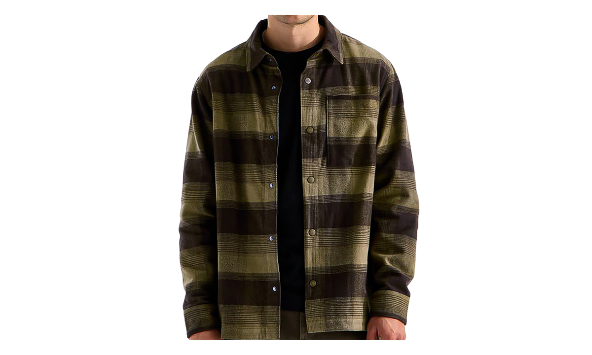 Forest Flannel Long Sleeve Shacket "Green Plaid" 8J0B VMX