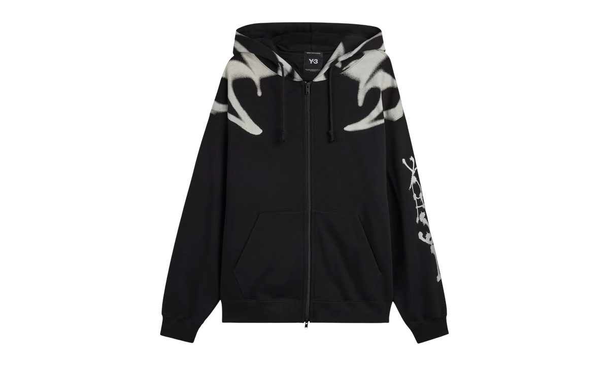 Y-3 Chito Graphic French Terry Zip Hoodie "Black" KR1061