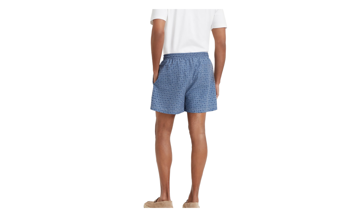 Patterned Swim Shorts "Ocean" BRUN2996
