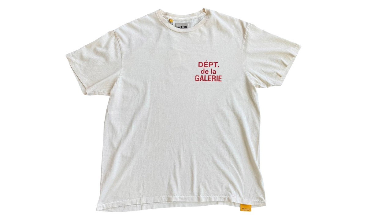 French Logo T-Shirt "Cream & Red" GD450