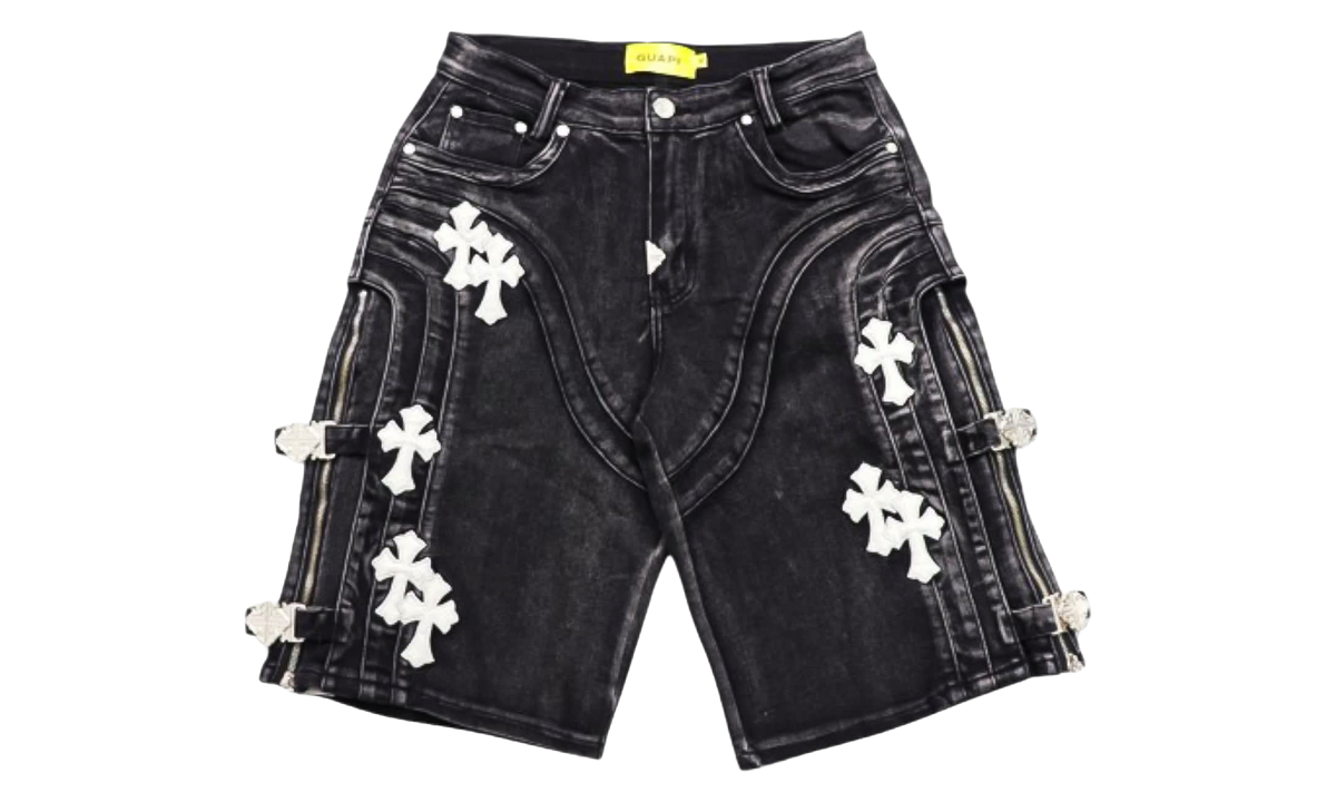 Cross Buckle Shorts "Obsidian Black" GUA02
