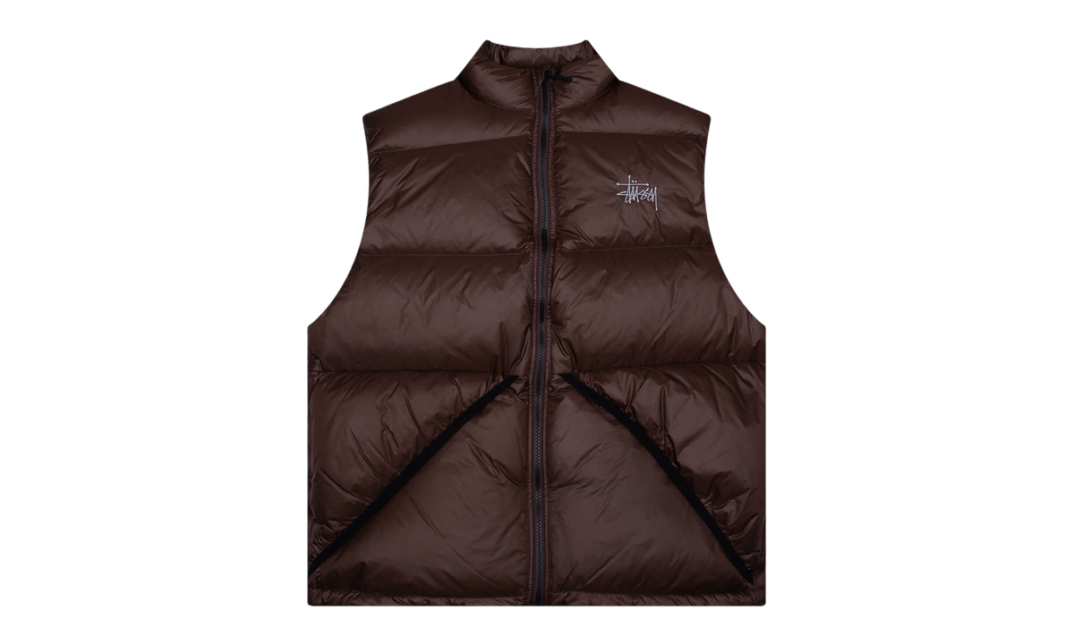 Micro Ripstop Down Vest "Brown" STUS618