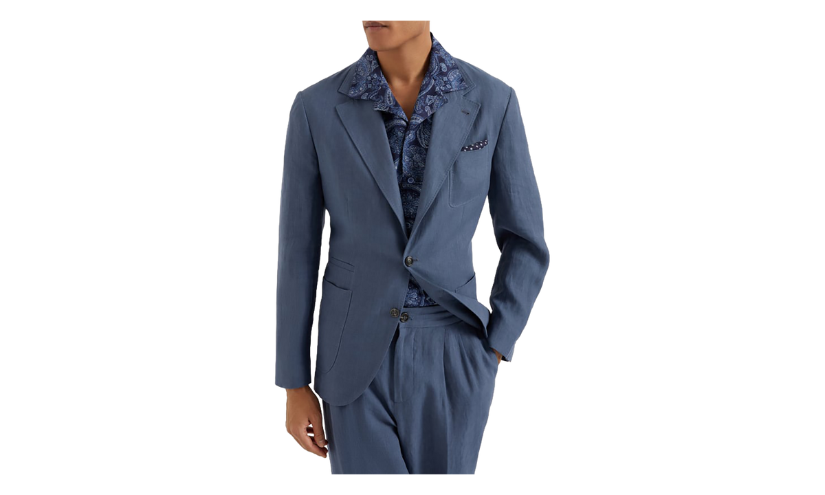 Linen Blazer "Ocean" BRUN2889