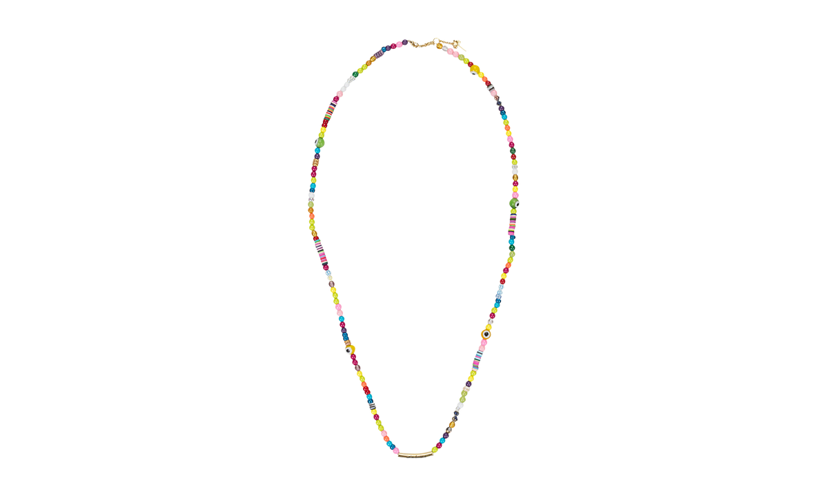 Long Logo Necklace "Rainbow" PMOB015F21MET0018476