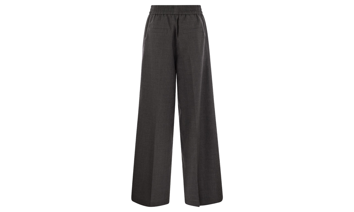 Wool Relaxed Trousers WMNS "Dark Grey" BRUN2953