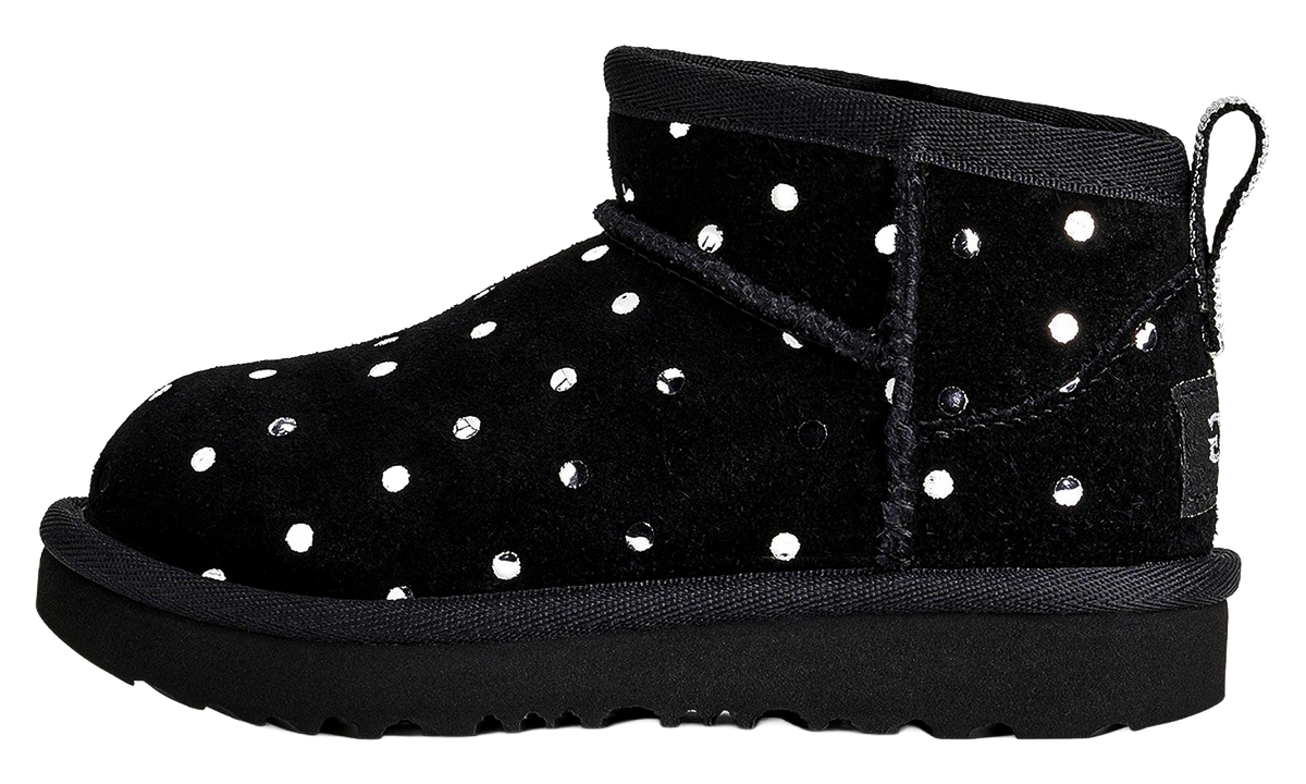 Classic Ultra Mini Shiny Dots Boots "Black" 1180422T-BLK