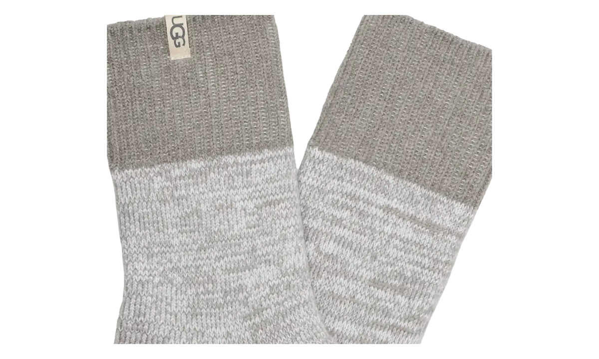 Rib Knit Slouchy Quarter Socks "Seal Grey" 1153340 SEL