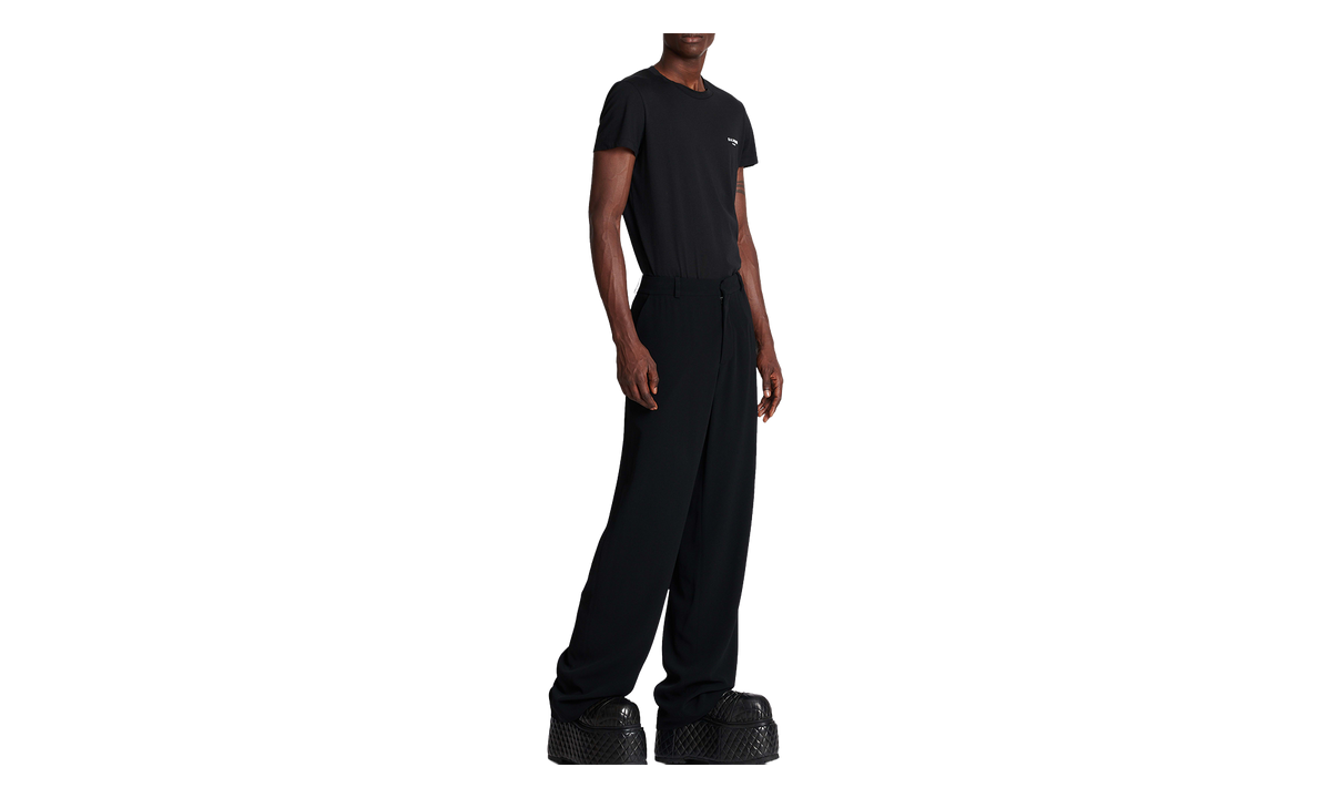 Crepe Loose Trousers "Black" AH1PQ117VB000PA