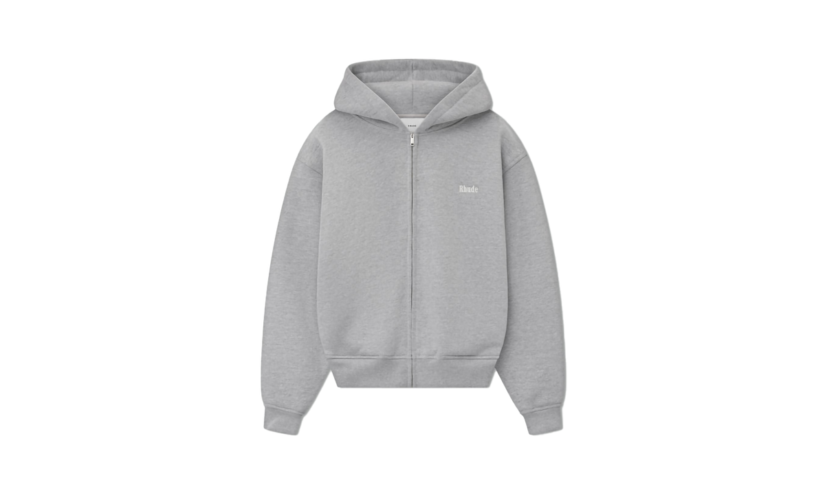 Classique Full-Zip Hoodie "Heather Grey" RHSS25HO01229 3048