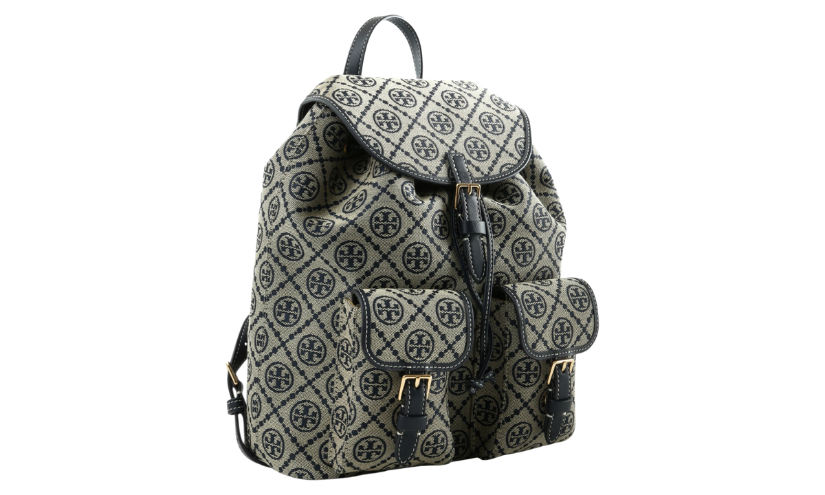 T Monogram Backpack "Tory Navy" 183815 405