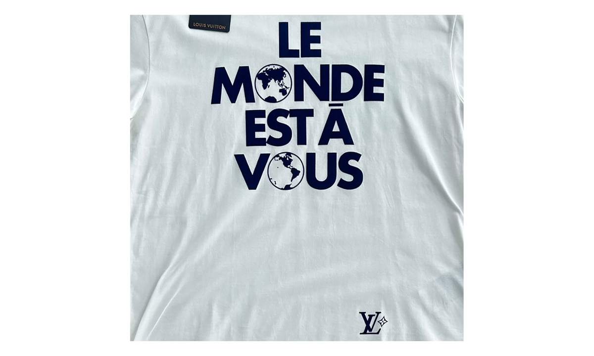 Le Monde Est A Vous T-Shirt "White & Blue" RM251M NPG HSY83W