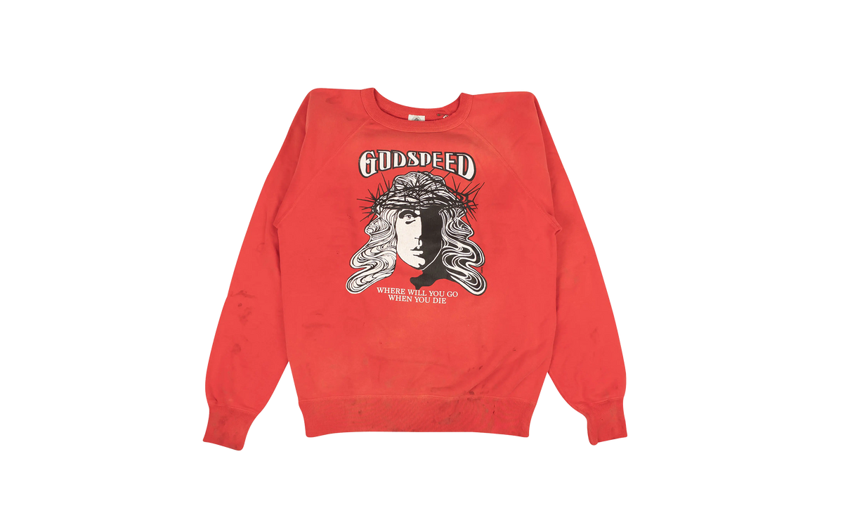 Godspeed Raglan Crewneck Sweatshirt "Red" SM A21 0000 028