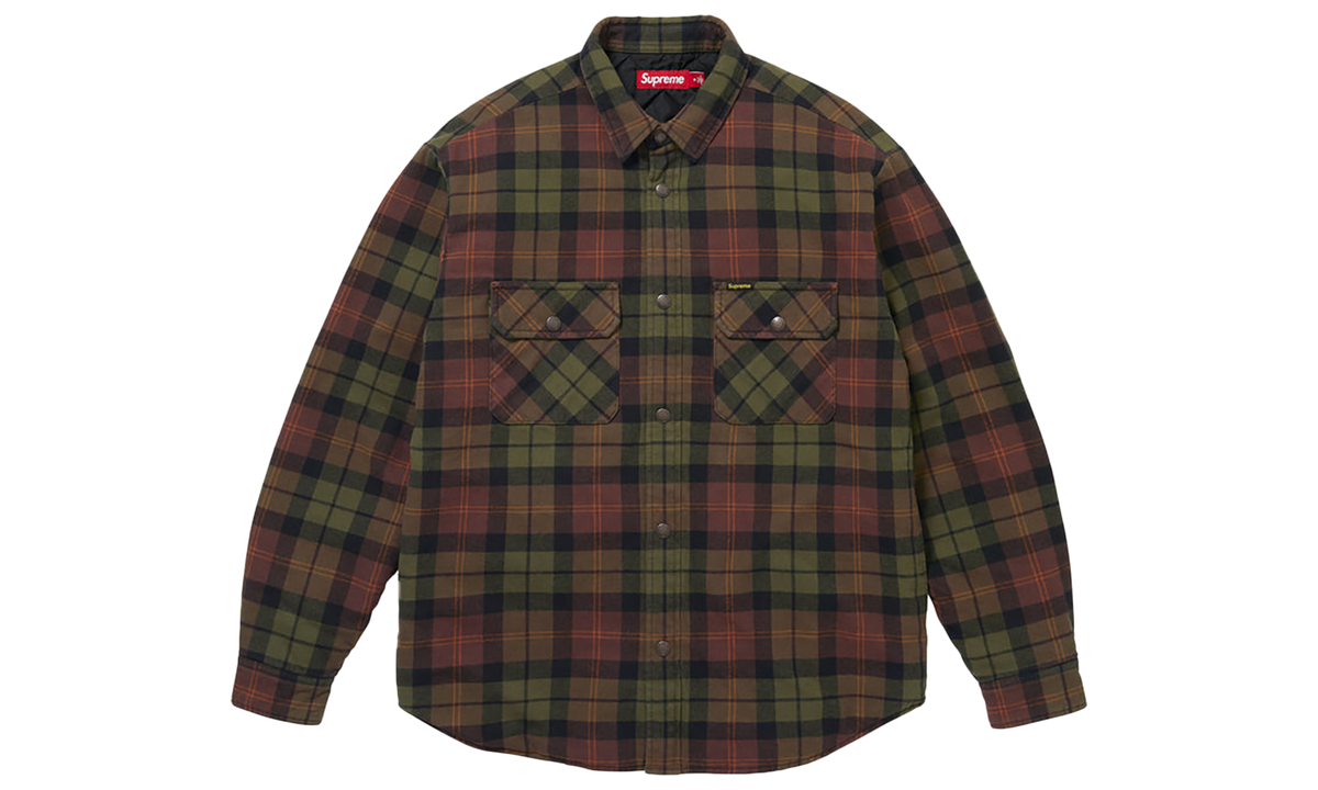 Quilted Lined Flannel Snap Shirt "FW26 - Brown" SU28918