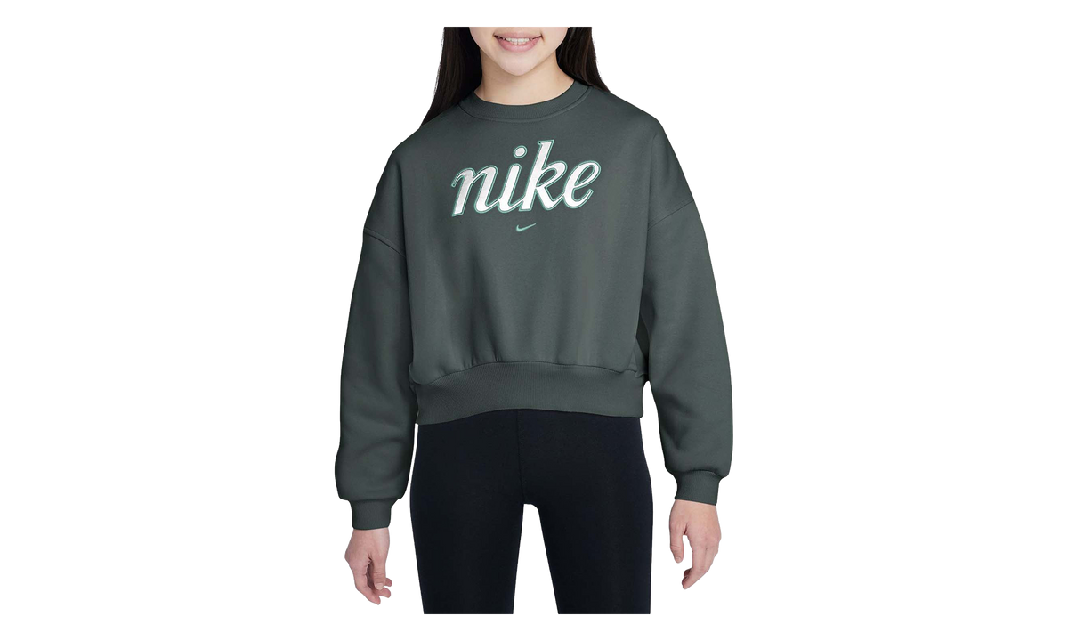 Sportswear Club Fleece Boxy Crew-Neck Sweatshirt GS "Vintage Green" FZ5566 339