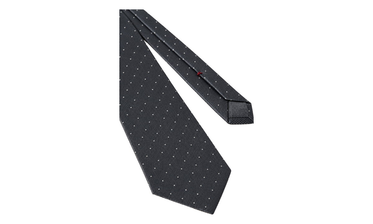 Silk Patterned Tie "Grey Light Grey" BRUN2610