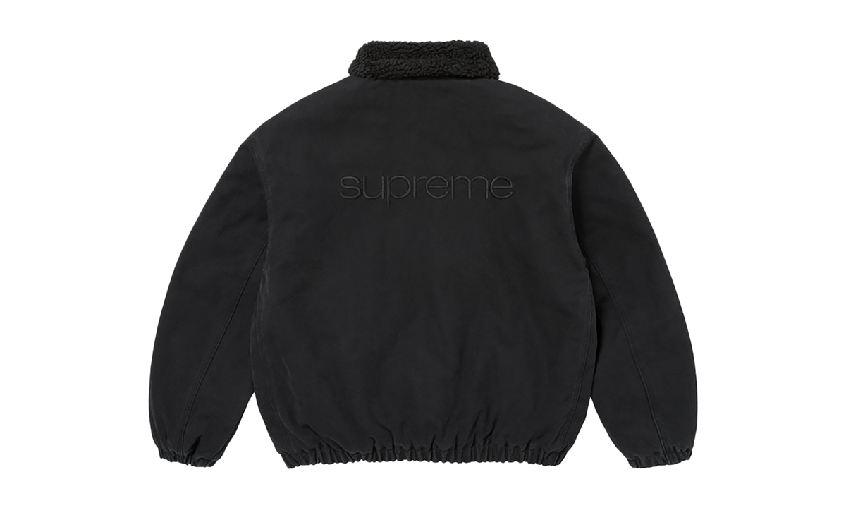 Faux Shearling Lined Bomber Jacket "FW26 - Black" SU28914