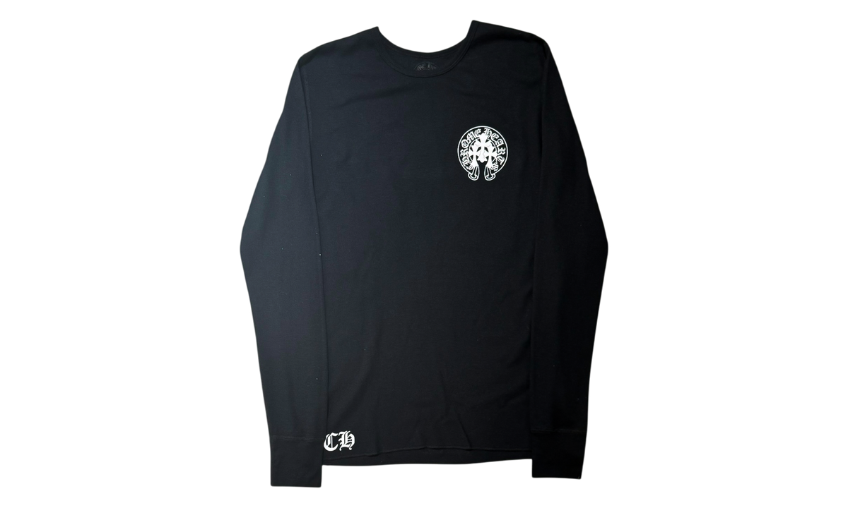 Vintage Triple Cross Horseshoe Thermal Long Sleeves Shirt "Black" CHRM2085
