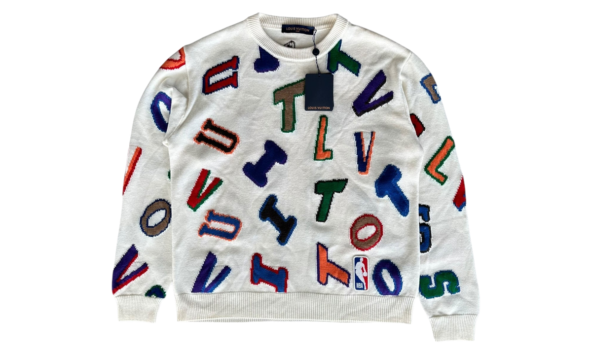 NBA Letter Wool Sweater "White & Multicolor" RM212M ZLL HLN10W