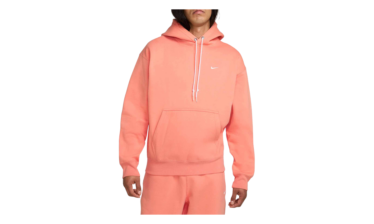 Solo Swoosh Fleece Pullover Hoodie "Peach" DX1355 844
