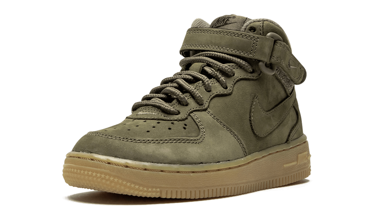 Force 1 Mid WB (PS) "Medium Olive Gum" AH0756 202