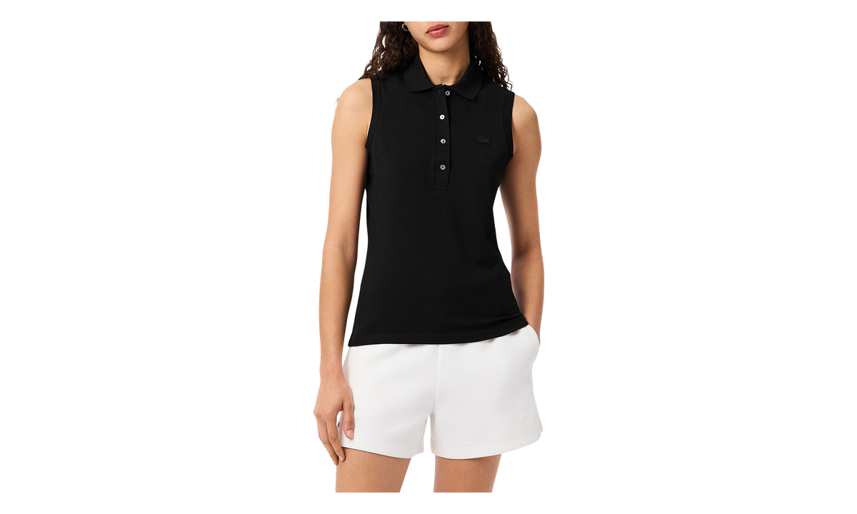Slim Fit L.12.D Sleeveless Stretch Polo "Black" PF5445 51 031
