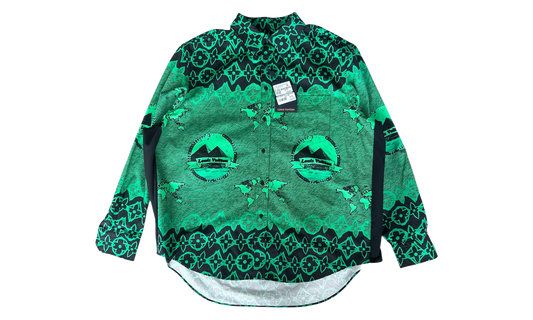 LV Wax Oversized Business Shirt "Green" 1A97EI