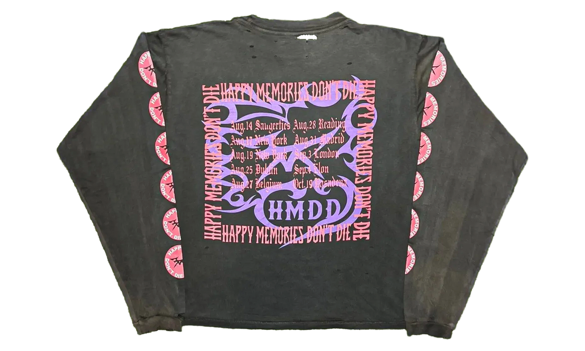 Smiley Long Sleeve T-Shirt "Black" HMDD132