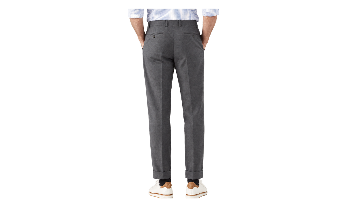 Wool Tailored Trousers "Medium Grey" BRUN2690