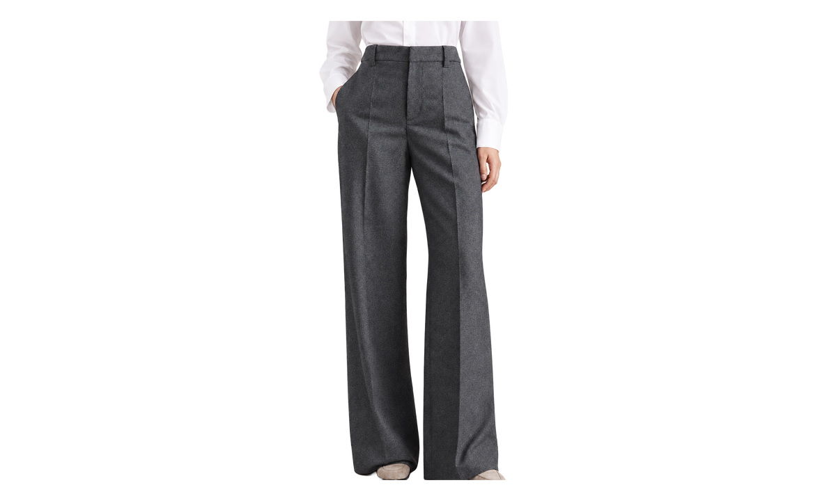 Wool Wide-Leg Trousers WMNS "Dark Grey" BRUN2902