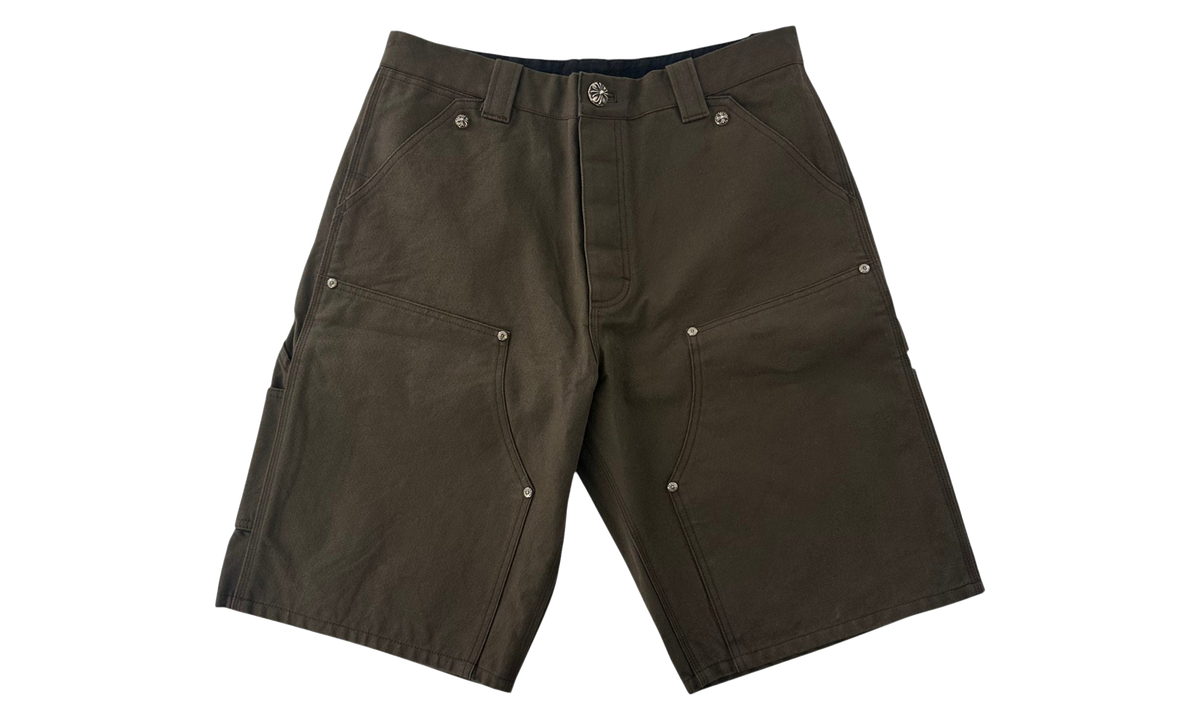 Cross Leather Patch Carpenter Shorts "Brown" CHRM2078